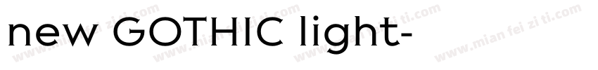 new GOTHIC light字体转换